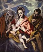 El Greco, The Holy Family iwth St Anne